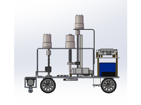 Derusting and polishing trolley 3D Model