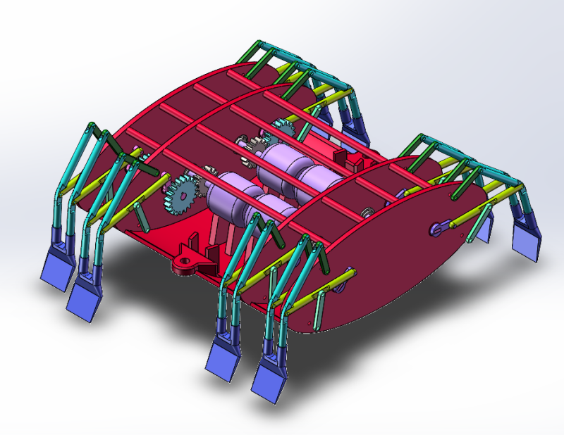 Crab robot 3D Model .c4d .max .obj .3ds .fbx .stl .blend 