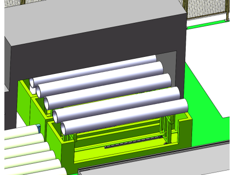 Cylinder barrel processing island 3D मॉडल