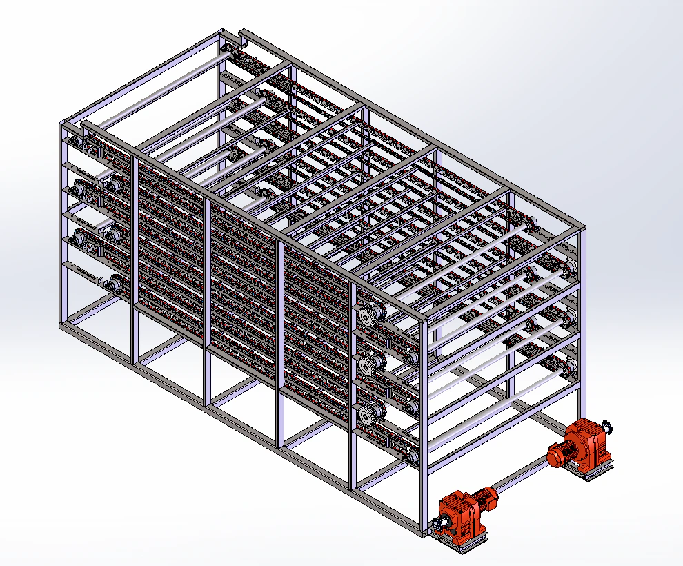 Chain dryer 3D Model .c4d .max .obj .3ds .fbx .stl .blend 