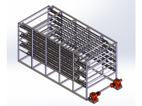 Chain dryer Model 3D