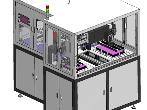 Automatic tape peeling equipment 3D 模型