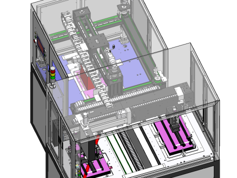 Automatic tape peeling equipment 3D 模型