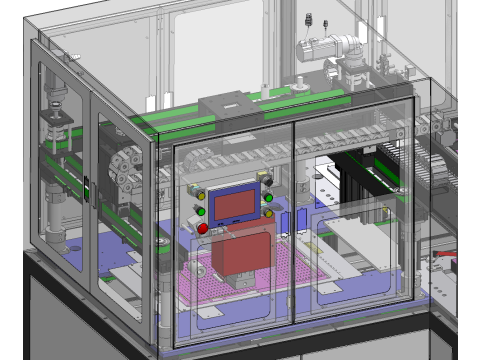 Automatic tape peeling equipment 3D 模型