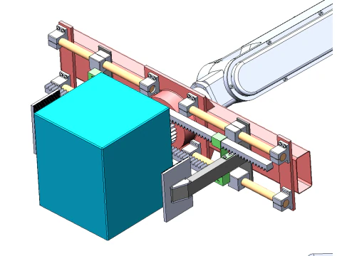 AGV smart warehouse 3D Model
