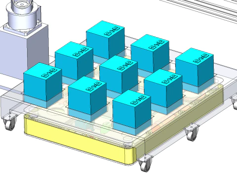 AGV smart warehouse 3D Model