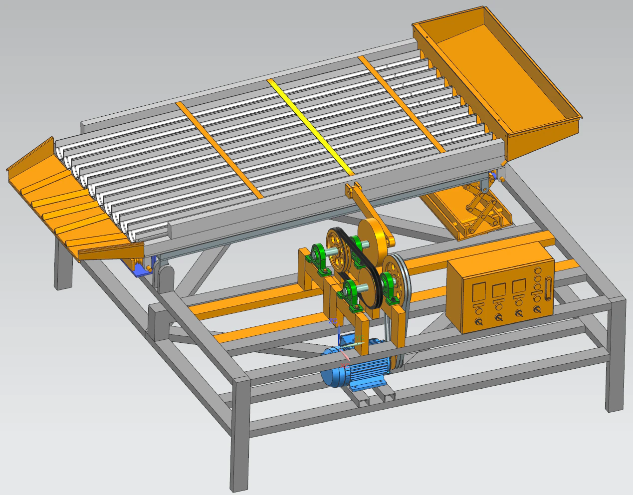 Tea strip arranging machine ug12 3D Model .c4d .max .obj .3ds .fbx .stl .blend 