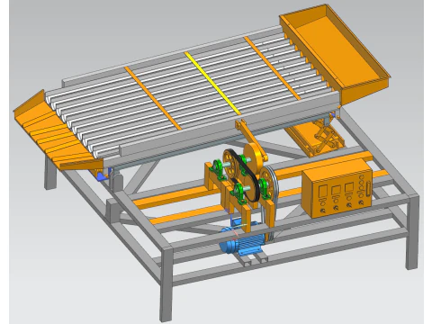Macchina per organizzare strisce di t&egrave; ug12 Modello 3D