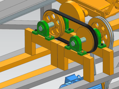 Tea strip arranging machine ug12 3D Model