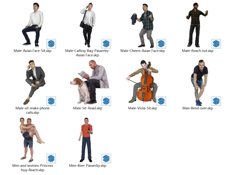 Cheer bend over sit princess hug beer reach out read make phone calls male 3Dモデル