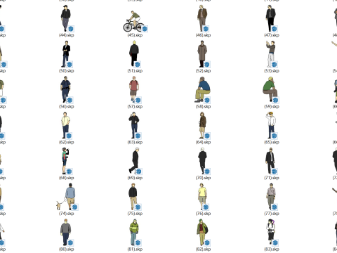2D Character SU Model Model 3D