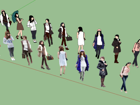 3D Character SU Model 3D 模型