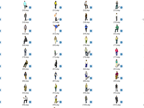 3D Character SU Model 3D Model