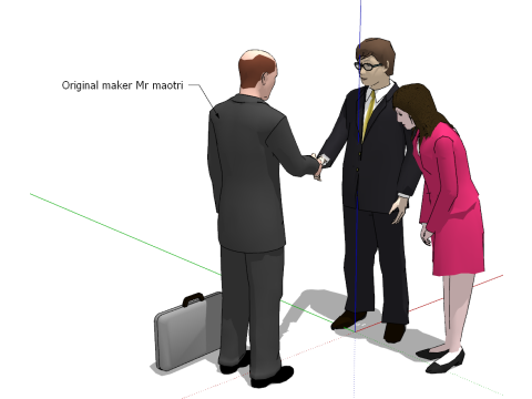 Professional Character SU Model Model 3D