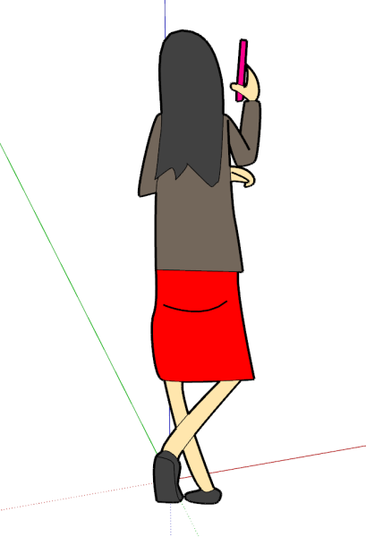 Freehand Character SU Model 3Dモデル .c4d .max .obj .3ds .fbx .stl .blend 