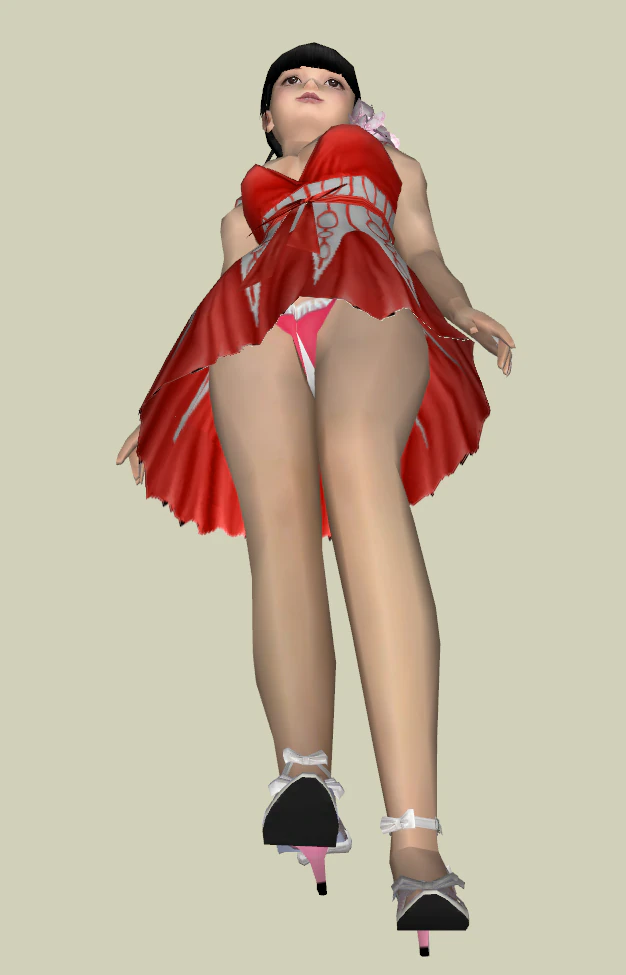 Fine grained character SU model 3D Model .c4d .max .obj .3ds .fbx .stl .blend 