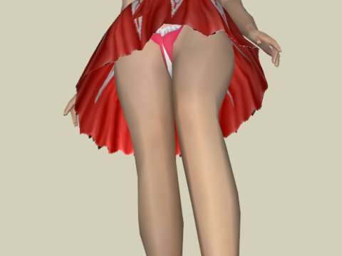 Fine grained character SU model Model 3D