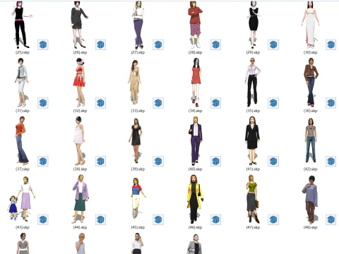 Female walking model 3D Model