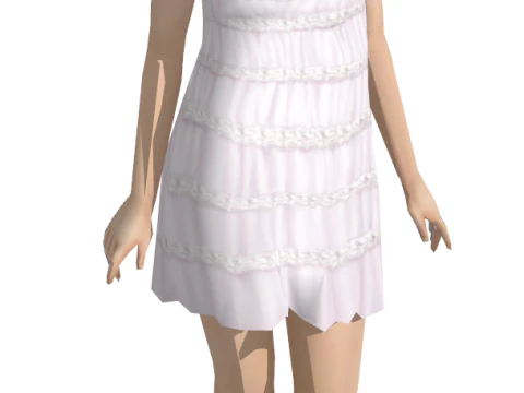 Female walking model 3D Model