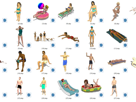 3D купальник 3D Модель