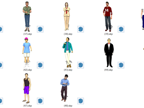 3D ステーションウォーク - 男性 3Dモデル