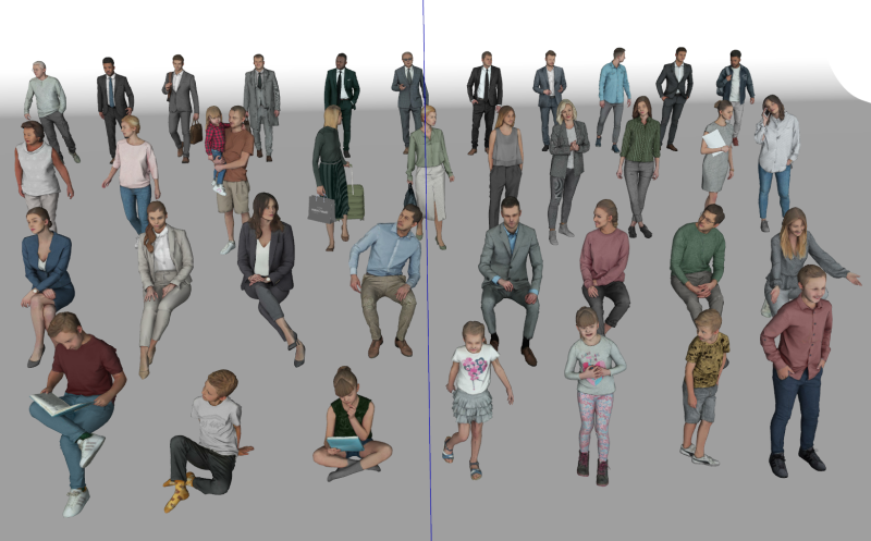 Character SU Model 3D 模型 .c4d .max .obj .3ds .fbx .stl .blend 