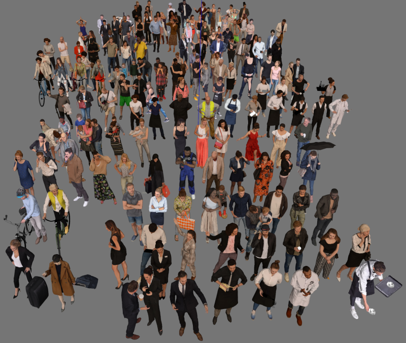 Various Character SU Models 3D मॉडल .c4d .max .obj .3ds .fbx .stl .blend 
