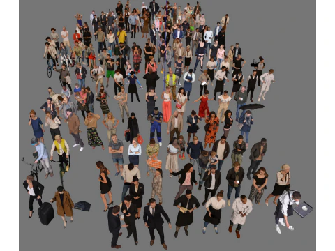 Various Character SU Models 3D Model