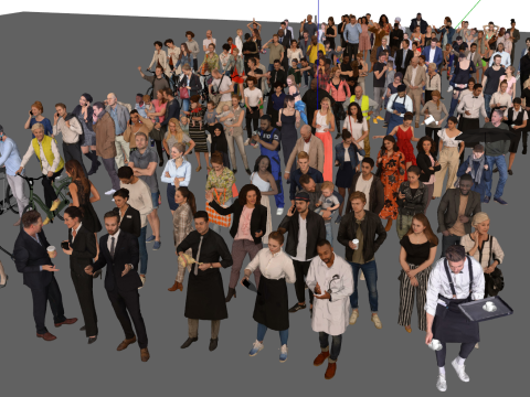 Various Character SU Models 3D मॉडल