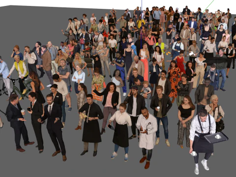Various Character SU Models 3D Model