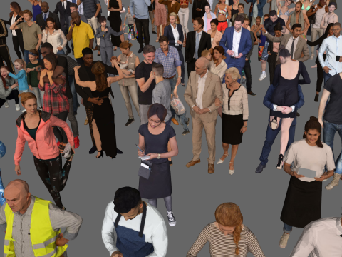 Various Character SU Models 3D मॉडल