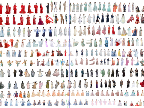Oriental classical beauty characters 3D 模型
