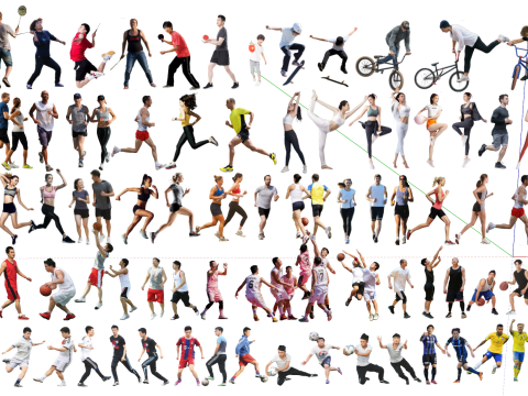 SU models for various sports character roles Texturas CG