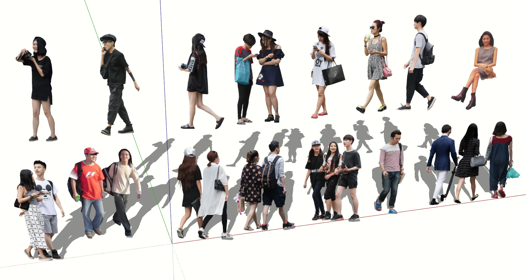 Character shopping model 3D Model .c4d .max .obj .3ds .fbx .stl .blend
