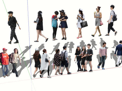 Character shopping model 3Dモデル