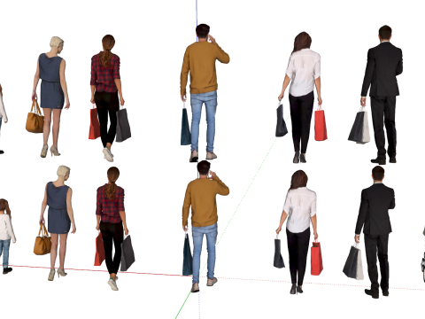Character shopping model Model 3D