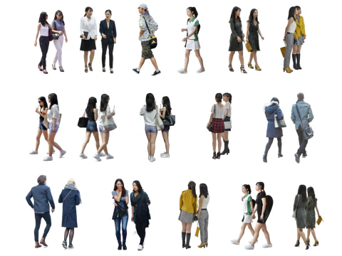 Esboço de modelo de personagem 2D Modelo 3D