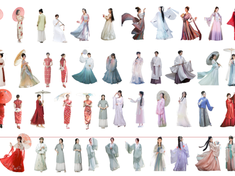 2D Classical Beauty SU Model 3D Modell