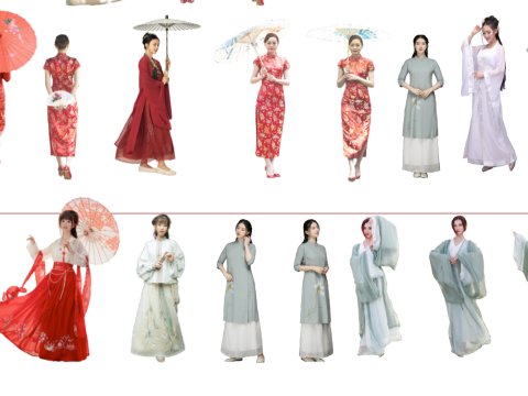 2D Classical Beauty SU Model 3D Модель