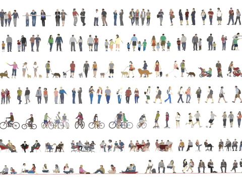 The SU model of men and women 3D Model
