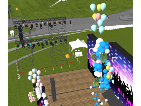 SU Model for Park Performance ShowsPrograms 3D Model