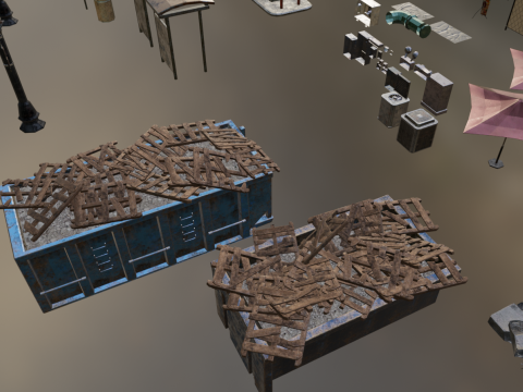 Old and dilapidated garbage assets 3D Modell