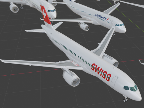 Boeing aircraft passenger plane 3Dモデル