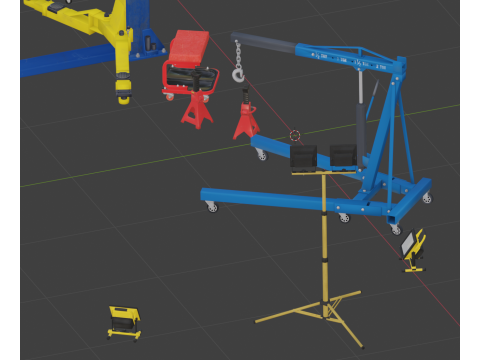 Auto repair tools and equipment 3D Model