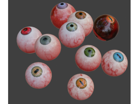 Human realistic eyeball 3D Model
