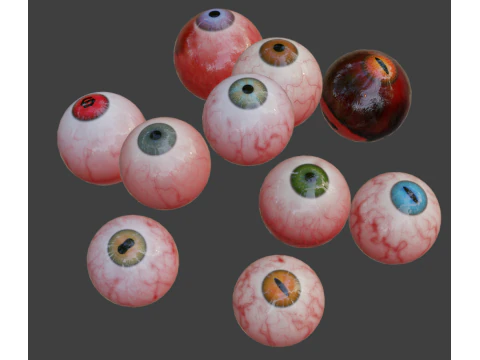 Human realistic eyeball 3D Model