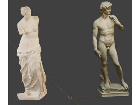Venus David Sculpture Model 3D