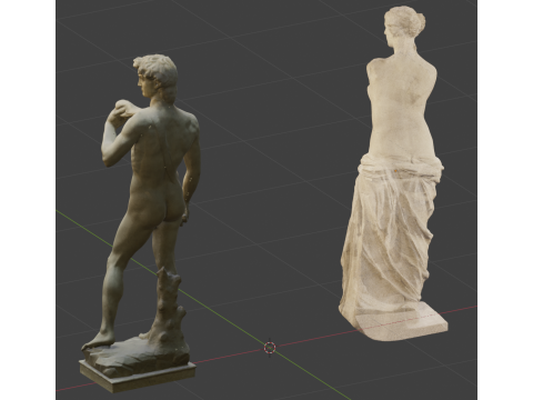 Venus David Sculpture 3D 모델