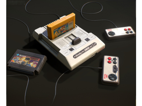 Retro realistic game console 3D 模型