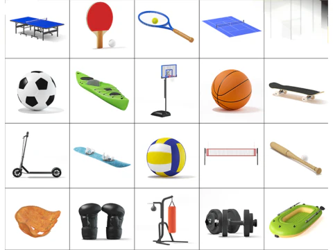 スポーツ用品モデル 3Dモデル